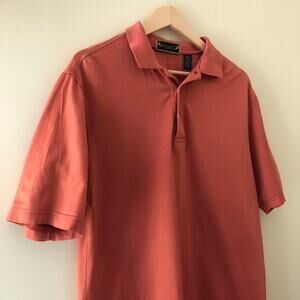 Las Posas Polo Shirt Country Club Coral Size M